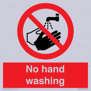 No hand washing